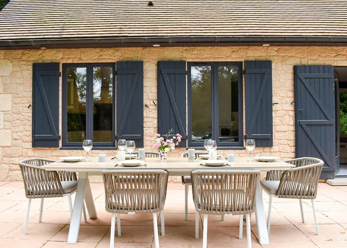 La Verdoyante -tennis Piscine-proche Pont L'eveque Feriehus Surville (Calvados)